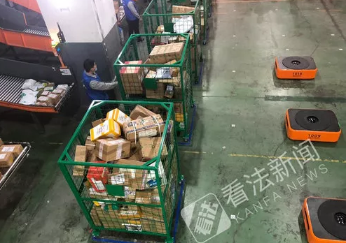 北京郵區(qū)中心局上線分揀機器人