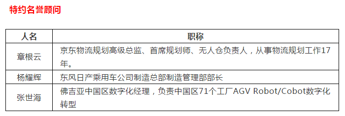 中國移動機器人（AGV）產業聯盟主席與專家委員會名單公示