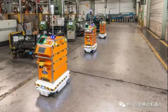 福特汽車工廠內的移動機器人應用