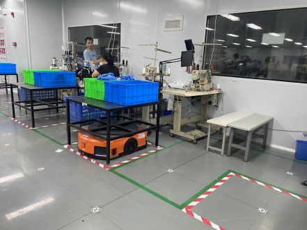 快倉5G+AMR服裝行業解決方案