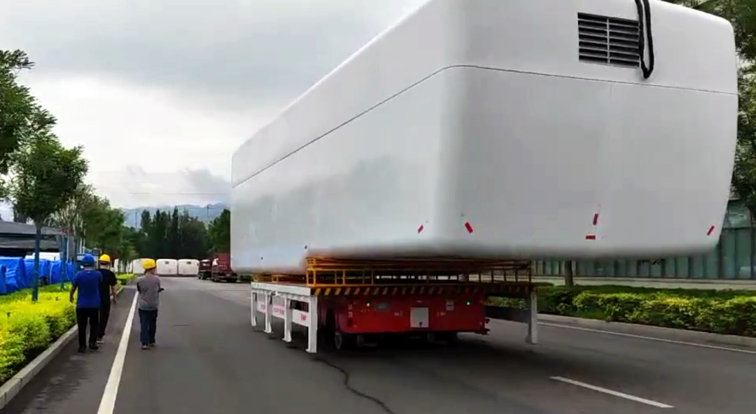 國自50T+200T風電行業超級室外重載AGV解決方案