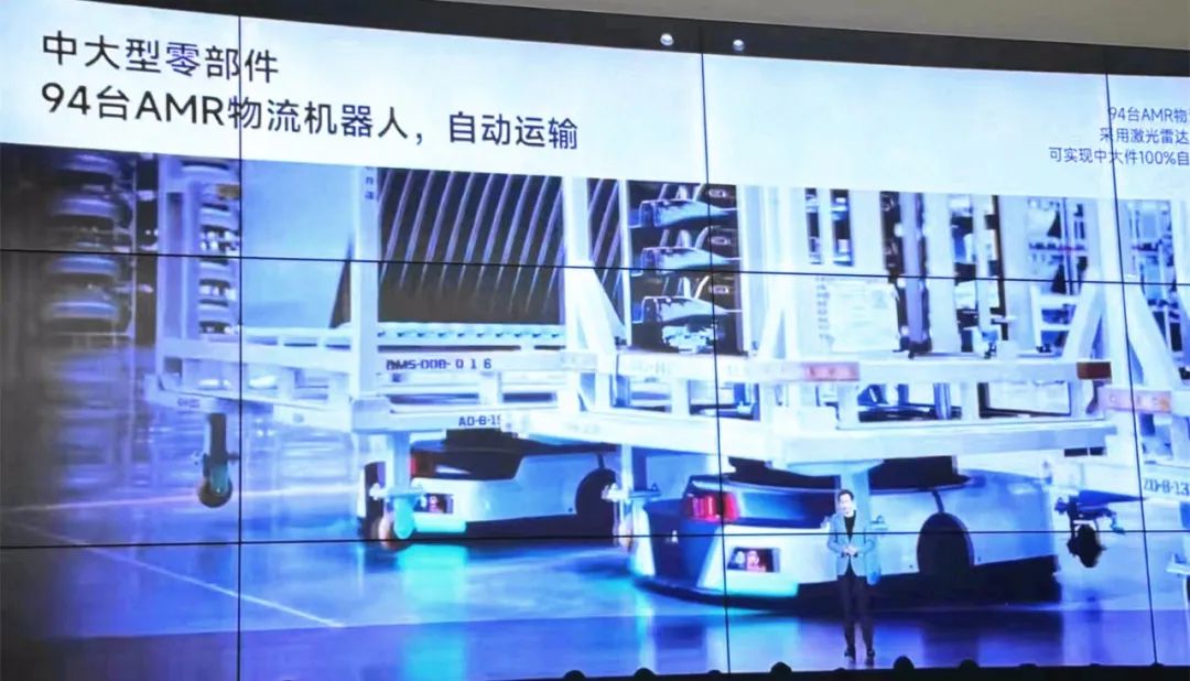 近百臺AMR——國自助力小米汽車超級工廠投運